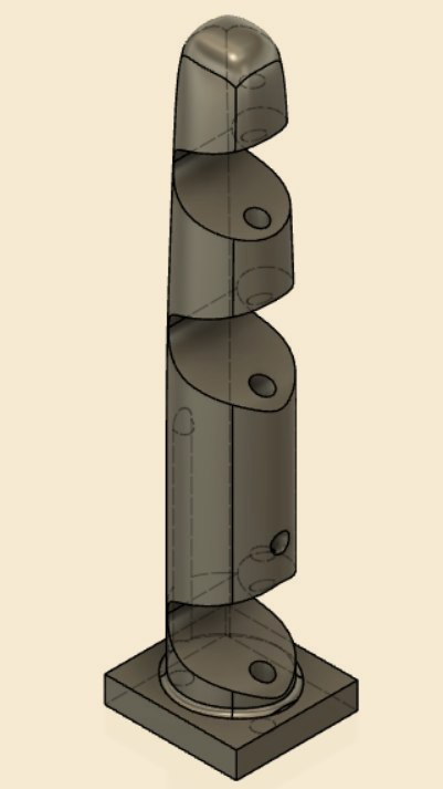 The one-piece flexible finger with thinned live joints